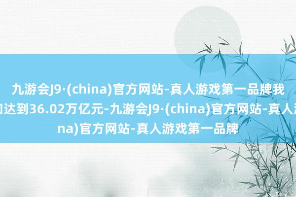 九游会J9·(china)官方网站-真人游戏第一品牌我国收支口总和达到36.02万亿元-九游会J9·(china)官方网站-真人游戏第一品牌