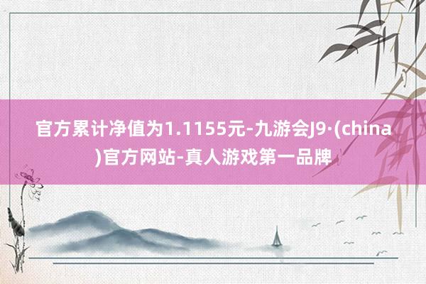 官方累计净值为1.1155元-九游会J9·(china)官方网站-真人游戏第一品牌