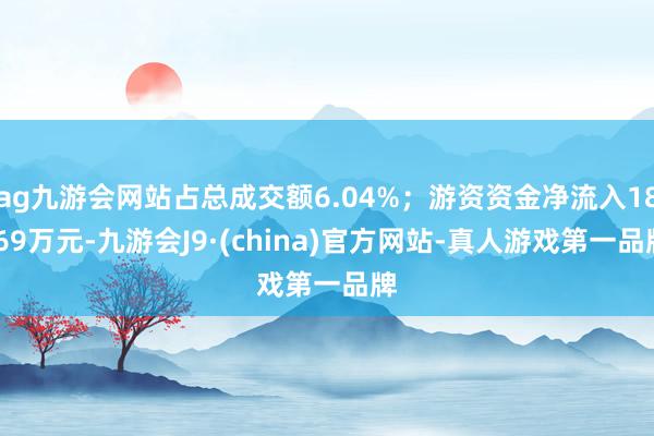 ag九游会网站占总成交额6.04%；游资资金净流入18.69万元-九游会J9·(china)官方网站-真人游戏第一品牌